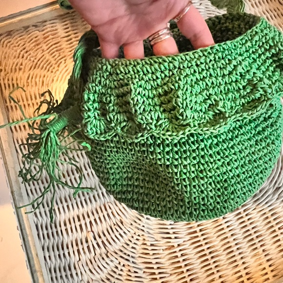 Rhode x target green woven bag good condition - Picture 7 of 8